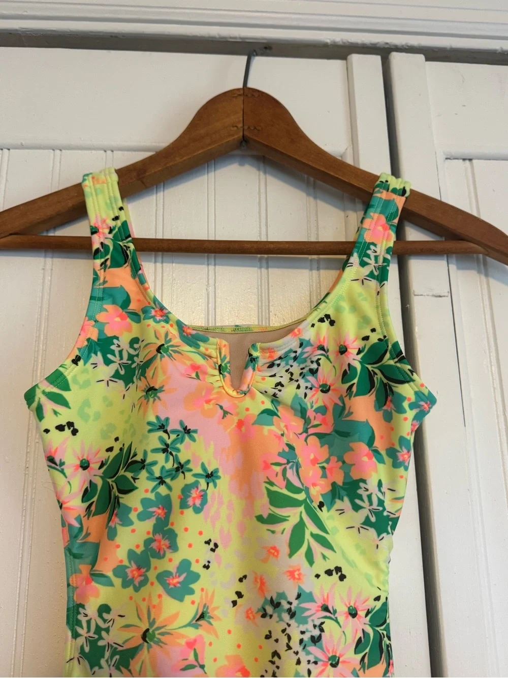 Floral Neon One-Piece Swimsuit